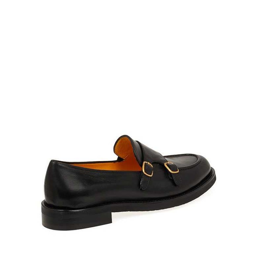 Maria Cristina Mara Bini Double Buckle Loafers | Moccasins